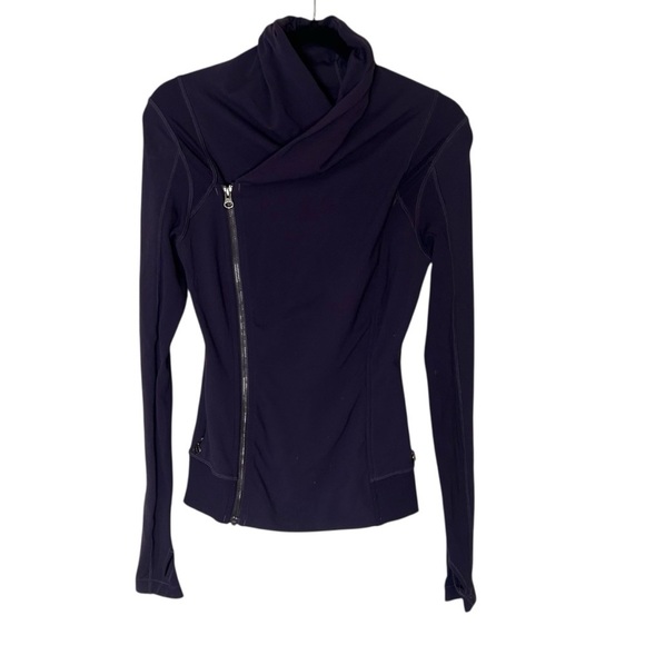 Lululemon Bhakti Yoga Jacket- Black Grape Athletic Jacket- Size 4 - Picture 10 of 15